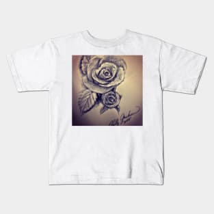 PEN ROSE BY BILLY JACKSON Kids T-Shirt